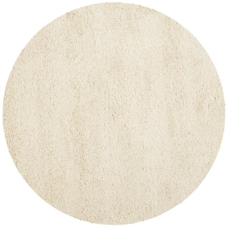 Safavieh 8 x 8 ft. California Shag Contemporary Round Rug, Ivory SG151-1212-8R